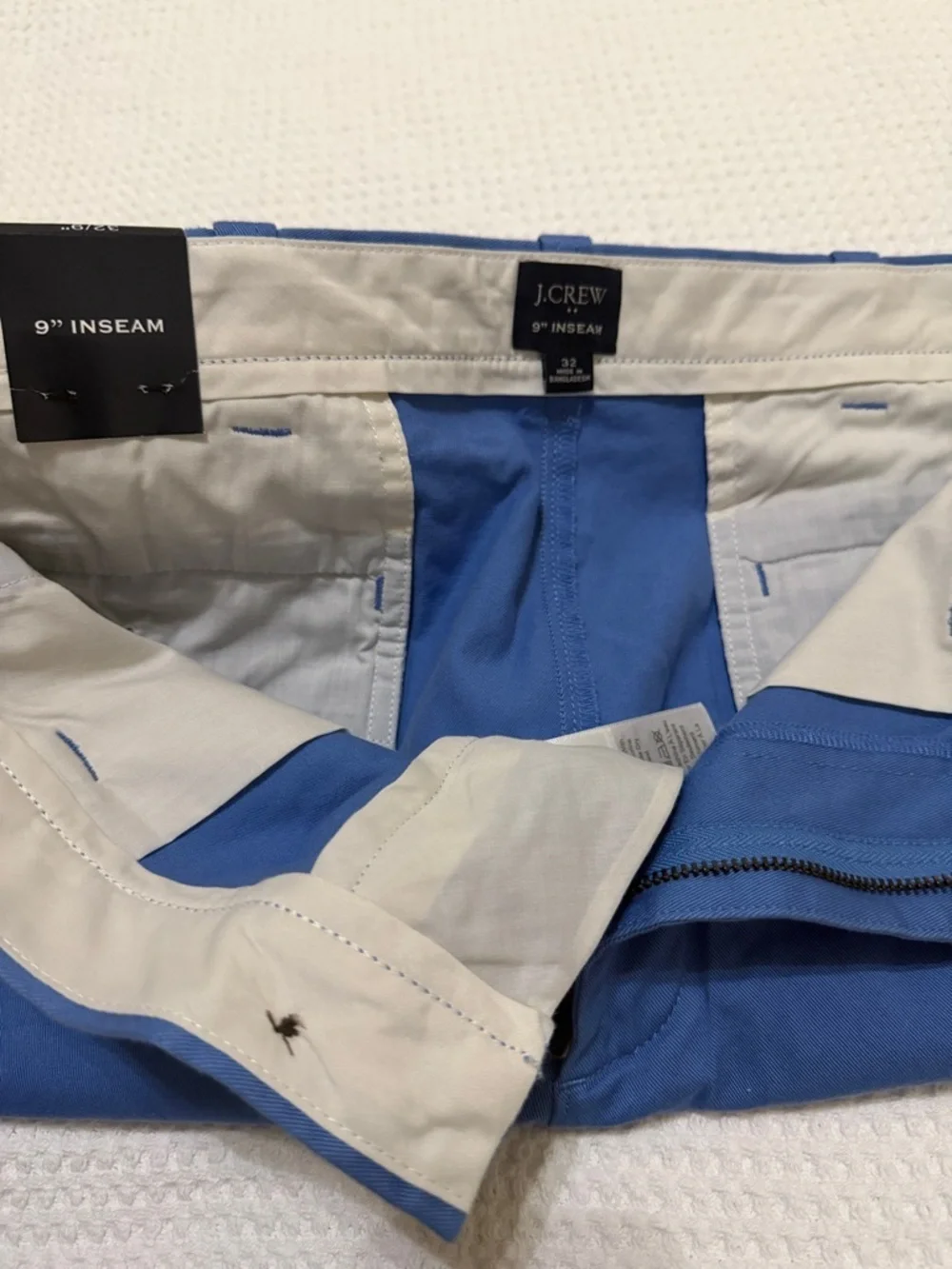 J. Crew Men’s Cornflower Blue Flat Front Chino Shorts
